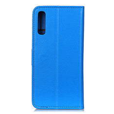 Coque Portefeuille Livre Cuir Etui Clapet A03D pour Samsung Galaxy A02 Bleu Ciel