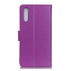 Coque Portefeuille Livre Cuir Etui Clapet A03D pour Samsung Galaxy A02 Violet