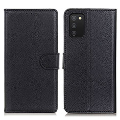 Coque Portefeuille Livre Cuir Etui Clapet A03D pour Samsung Galaxy A03s Noir