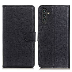 Coque Portefeuille Livre Cuir Etui Clapet A03D pour Samsung Galaxy A04s Noir