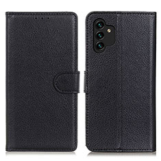 Coque Portefeuille Livre Cuir Etui Clapet A03D pour Samsung Galaxy A13 4G Noir