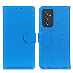 Coque Portefeuille Livre Cuir Etui Clapet A03D pour Samsung Galaxy A15 4G Bleu Ciel