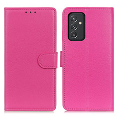 Coque Portefeuille Livre Cuir Etui Clapet A03D pour Samsung Galaxy A15 LTE Rose Rouge