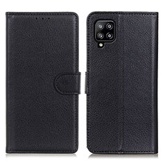 Coque Portefeuille Livre Cuir Etui Clapet A03D pour Samsung Galaxy A22 4G Noir