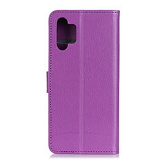 Coque Portefeuille Livre Cuir Etui Clapet A03D pour Samsung Galaxy A32 4G Violet