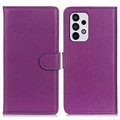 Coque Portefeuille Livre Cuir Etui Clapet A03D pour Samsung Galaxy A33 5G Violet