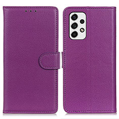 Coque Portefeuille Livre Cuir Etui Clapet A03D pour Samsung Galaxy A53 5G Violet