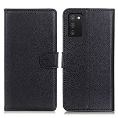 Coque Portefeuille Livre Cuir Etui Clapet A03D pour Samsung Galaxy F02S SM-E025F Noir