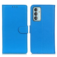 Coque Portefeuille Livre Cuir Etui Clapet A03D pour Samsung Galaxy F23 5G Bleu Ciel