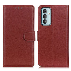 Coque Portefeuille Livre Cuir Etui Clapet A03D pour Samsung Galaxy F23 5G Marron