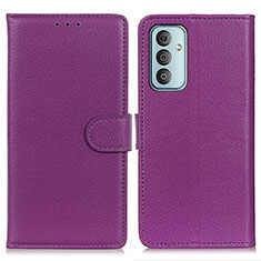 Coque Portefeuille Livre Cuir Etui Clapet A03D pour Samsung Galaxy F23 5G Violet