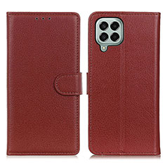 Coque Portefeuille Livre Cuir Etui Clapet A03D pour Samsung Galaxy M33 5G Marron