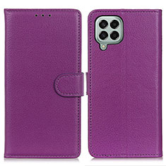 Coque Portefeuille Livre Cuir Etui Clapet A03D pour Samsung Galaxy M33 5G Violet