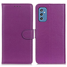 Coque Portefeuille Livre Cuir Etui Clapet A03D pour Samsung Galaxy M52 5G Violet