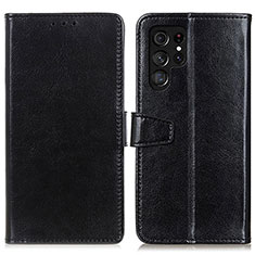 Coque Portefeuille Livre Cuir Etui Clapet A03D pour Samsung Galaxy S23 Ultra 5G Noir