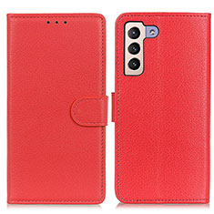 Coque Portefeuille Livre Cuir Etui Clapet A03D pour Samsung Galaxy S24 5G Rouge