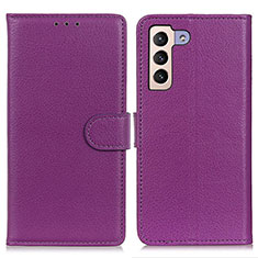 Coque Portefeuille Livre Cuir Etui Clapet A03D pour Samsung Galaxy S24 5G Violet