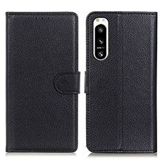 Coque Portefeuille Livre Cuir Etui Clapet A03D pour Sony Xperia 5 IV Noir