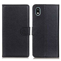 Coque Portefeuille Livre Cuir Etui Clapet A03D pour Sony Xperia Ace III SOG08 Noir