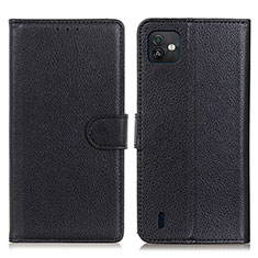 Coque Portefeuille Livre Cuir Etui Clapet A03D pour Wiko Y82 Noir