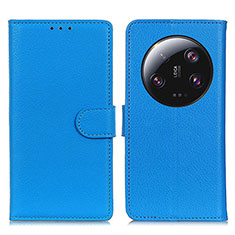 Coque Portefeuille Livre Cuir Etui Clapet A03D pour Xiaomi Mi 13 Ultra 5G Bleu Ciel