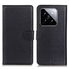 Coque Portefeuille Livre Cuir Etui Clapet A03D pour Xiaomi Mi 14 5G Noir