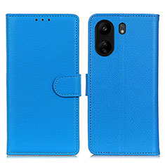 Coque Portefeuille Livre Cuir Etui Clapet A03D pour Xiaomi Poco C65 Bleu Ciel