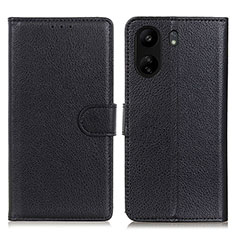 Coque Portefeuille Livre Cuir Etui Clapet A03D pour Xiaomi Poco C65 Noir