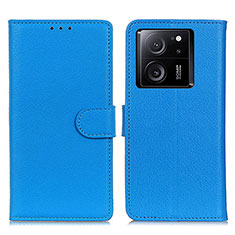 Coque Portefeuille Livre Cuir Etui Clapet A03D pour Xiaomi Redmi K60 Ultra 5G Bleu Ciel