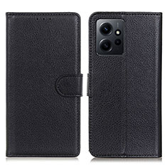 Coque Portefeuille Livre Cuir Etui Clapet A03D pour Xiaomi Redmi Note 12 4G Noir