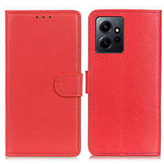 Coque Portefeuille Livre Cuir Etui Clapet A03D pour Xiaomi Redmi Note 12 4G Rouge