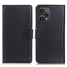 Coque Portefeuille Livre Cuir Etui Clapet A03D pour Xiaomi Redmi Note 12 Turbo 5G Noir