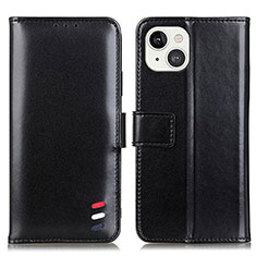 Coque Portefeuille Livre Cuir Etui Clapet A04 pour Apple iPhone 13 Mini Noir