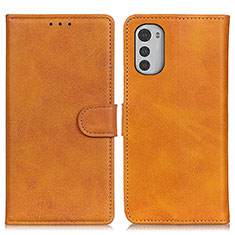 Coque Portefeuille Livre Cuir Etui Clapet A04D pour Motorola Moto E32 Marron