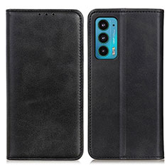 Coque Portefeuille Livre Cuir Etui Clapet A04D pour Motorola Moto Edge 20 5G Noir