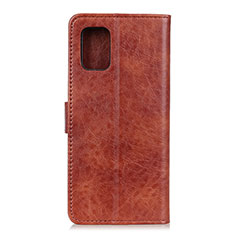 Coque Portefeuille Livre Cuir Etui Clapet A04D pour Motorola Moto Edge S 5G Marron