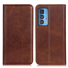 Coque Portefeuille Livre Cuir Etui Clapet A04D pour Motorola Moto Edge S Pro 5G Marron