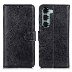 Coque Portefeuille Livre Cuir Etui Clapet A04D pour Motorola Moto Edge S30 5G Noir