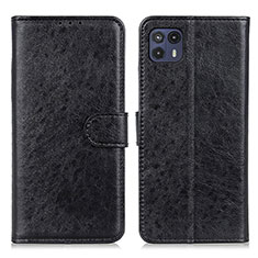 Coque Portefeuille Livre Cuir Etui Clapet A04D pour Motorola Moto G50 5G Noir