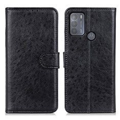 Coque Portefeuille Livre Cuir Etui Clapet A04D pour Motorola Moto G50 Noir