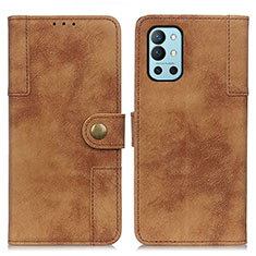 Coque Portefeuille Livre Cuir Etui Clapet A04D pour OnePlus 9R 5G Marron