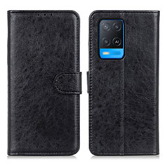 Coque Portefeuille Livre Cuir Etui Clapet A04D pour Oppo A54 4G Noir