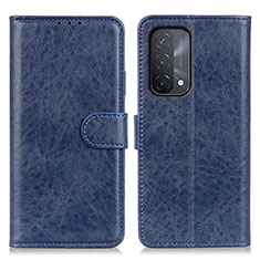 Coque Portefeuille Livre Cuir Etui Clapet A04D pour Oppo A54 5G Bleu