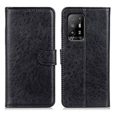 Coque Portefeuille Livre Cuir Etui Clapet A04D pour Oppo A94 5G Noir