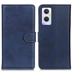 Coque Portefeuille Livre Cuir Etui Clapet A04D pour Oppo A96 5G Bleu