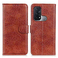 Coque Portefeuille Livre Cuir Etui Clapet A04D pour Oppo Reno5 A Marron