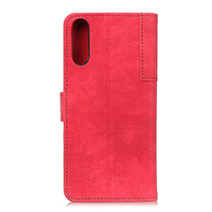 Coque Portefeuille Livre Cuir Etui Clapet A04D pour Samsung Galaxy A02 Rouge