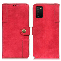 Coque Portefeuille Livre Cuir Etui Clapet A04D pour Samsung Galaxy A03s Rouge