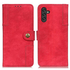 Coque Portefeuille Livre Cuir Etui Clapet A04D pour Samsung Galaxy A04s Rouge