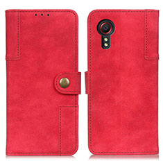 Coque Portefeuille Livre Cuir Etui Clapet A04D pour Samsung Galaxy XCover 5 SM-G525F Rouge